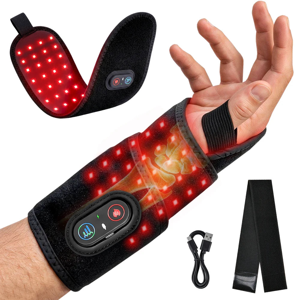 Rechargeable Red Light Therapy Wrist Wrap For Arm Pain Relief