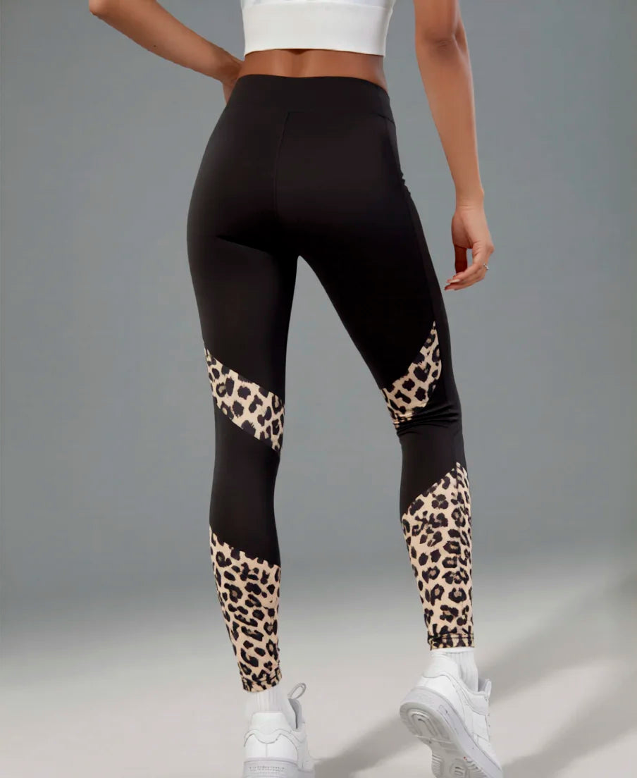 Women's High Waist Slim Polyester Leggings With Side Pockets