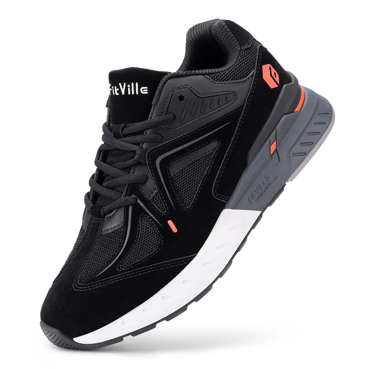 Fitville Men's Extra Wide Walking Shoes Lightweight Arch Support Sneakers