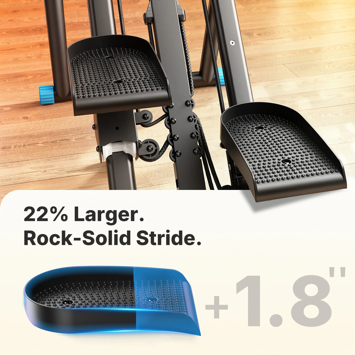 Merach Adjustable Foldable Stair Stepper Silent Fitness Climbing Machine