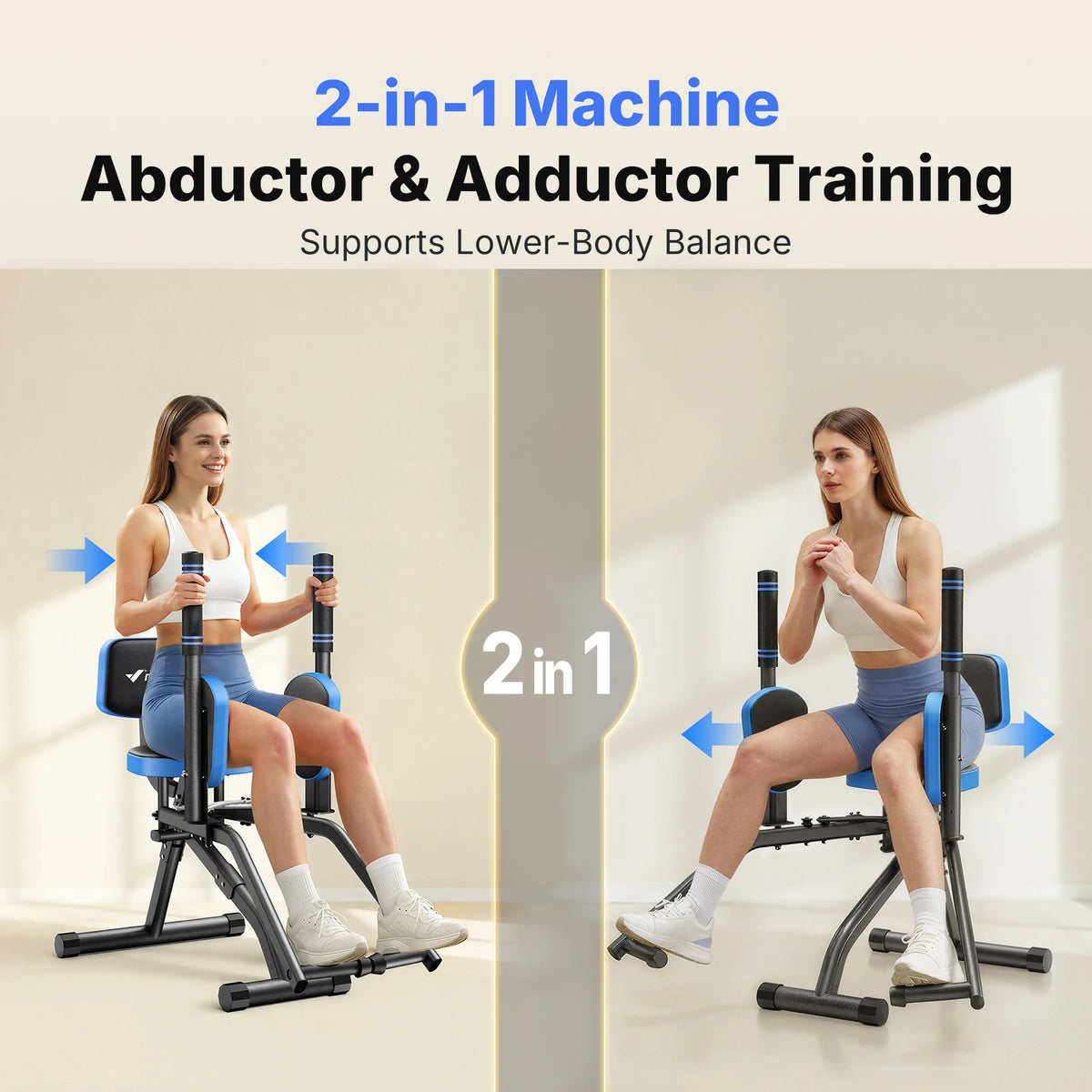 Merach Adjustable Hip Abductor Leg Trainer For Home Gym Glutes