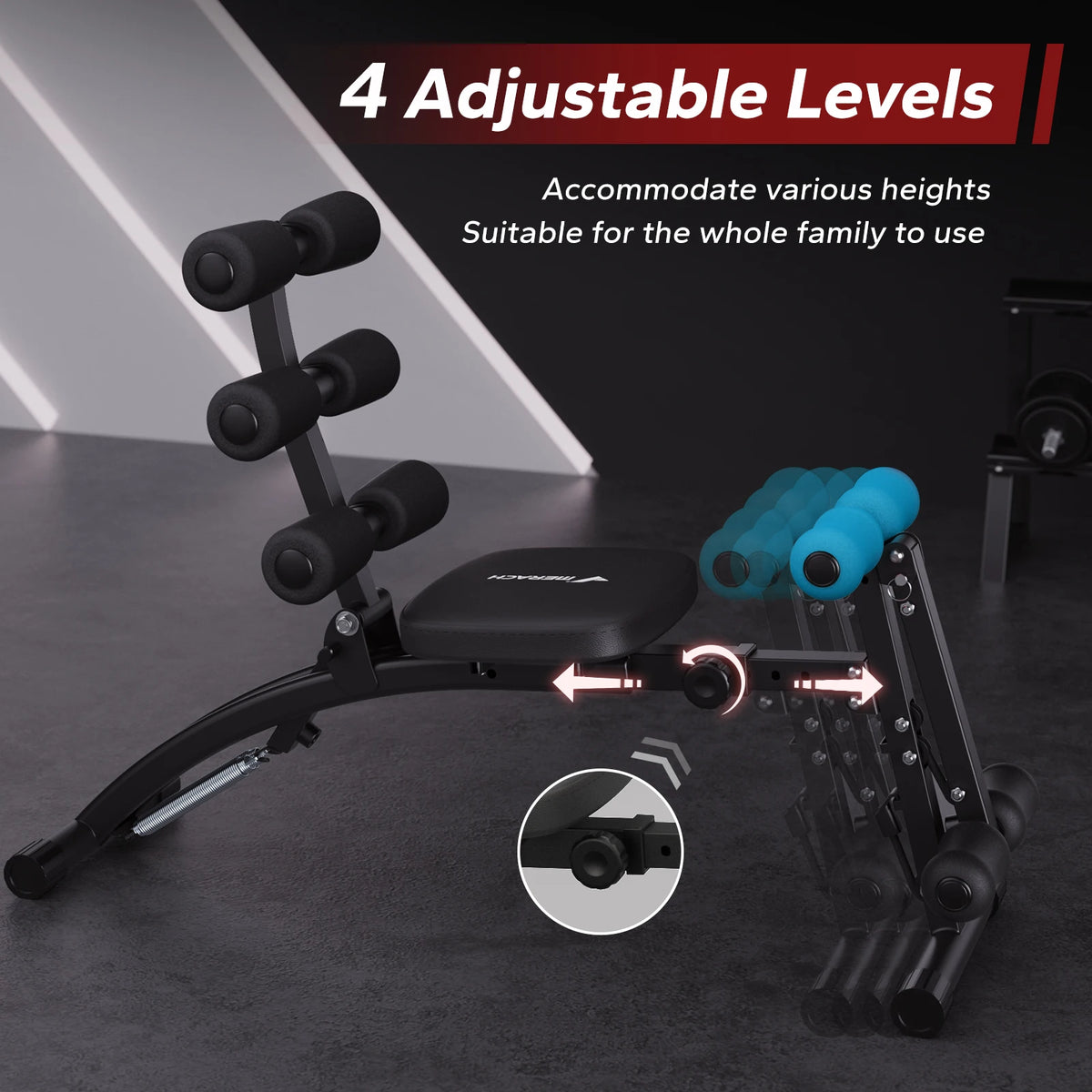 Merach Adjustable Ab Trainer Machine For Home Gym Fitness