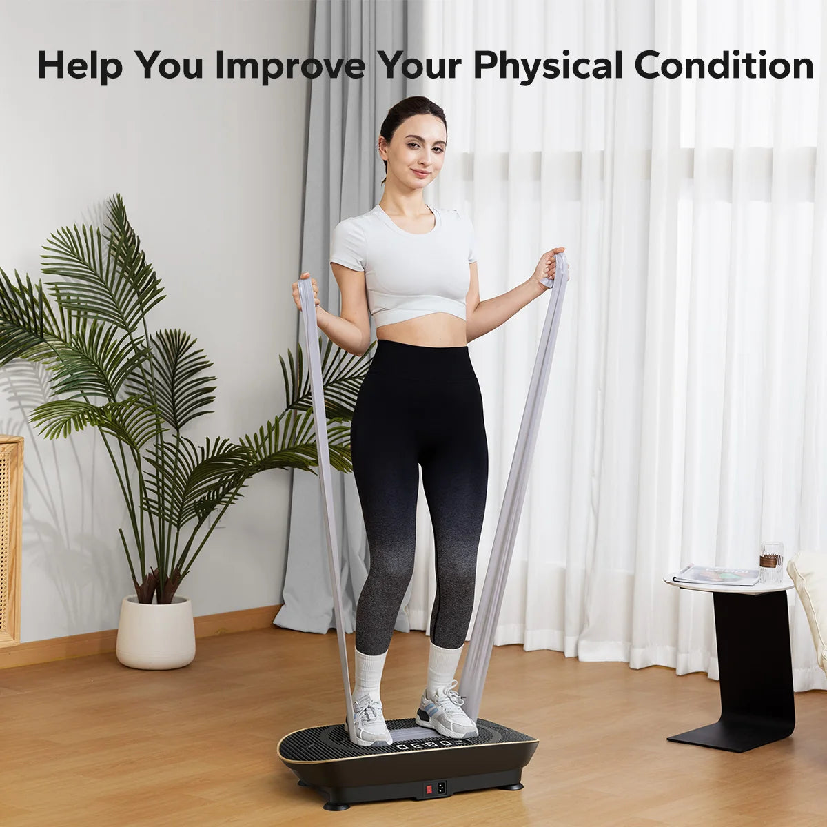 Merach Vibration Plate Exercise Machine For Full Body Fitness Platform