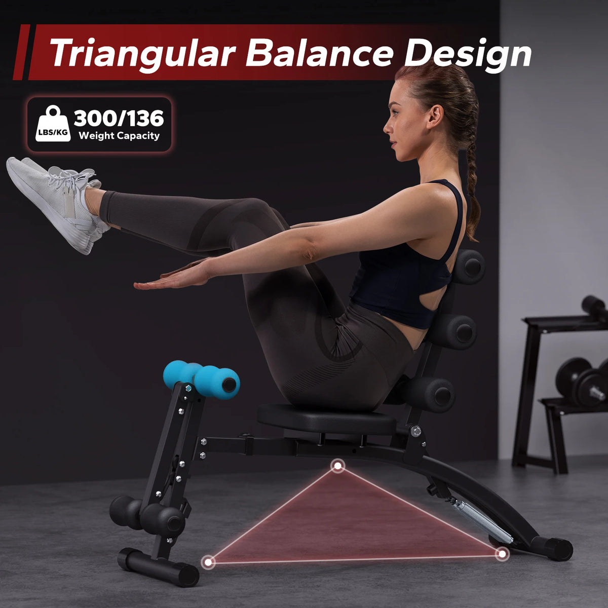 Merach Adjustable Ab Trainer Machine For Home Gym Fitness