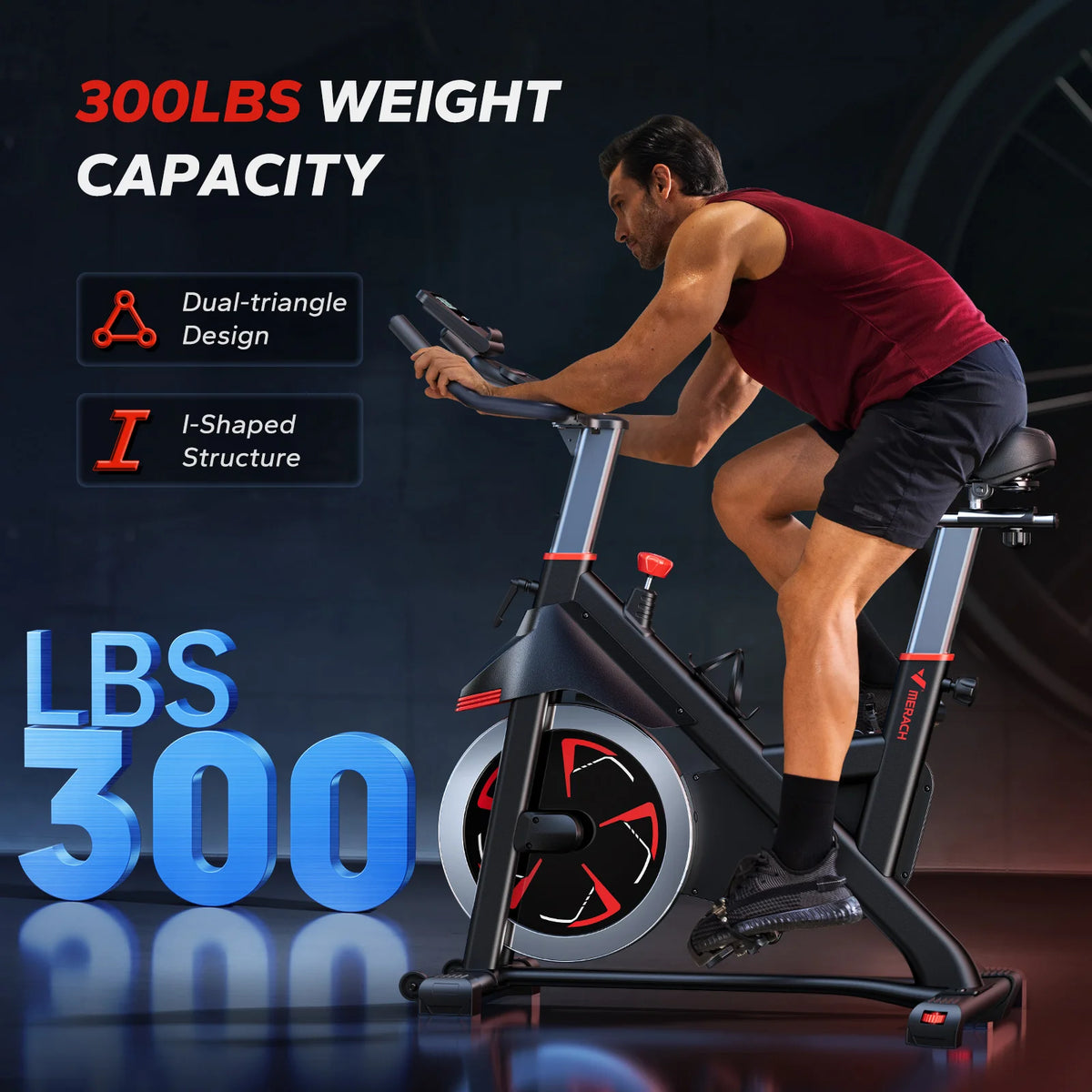Merach Magnetic Resistance Indoor Cycling Exercise Bike