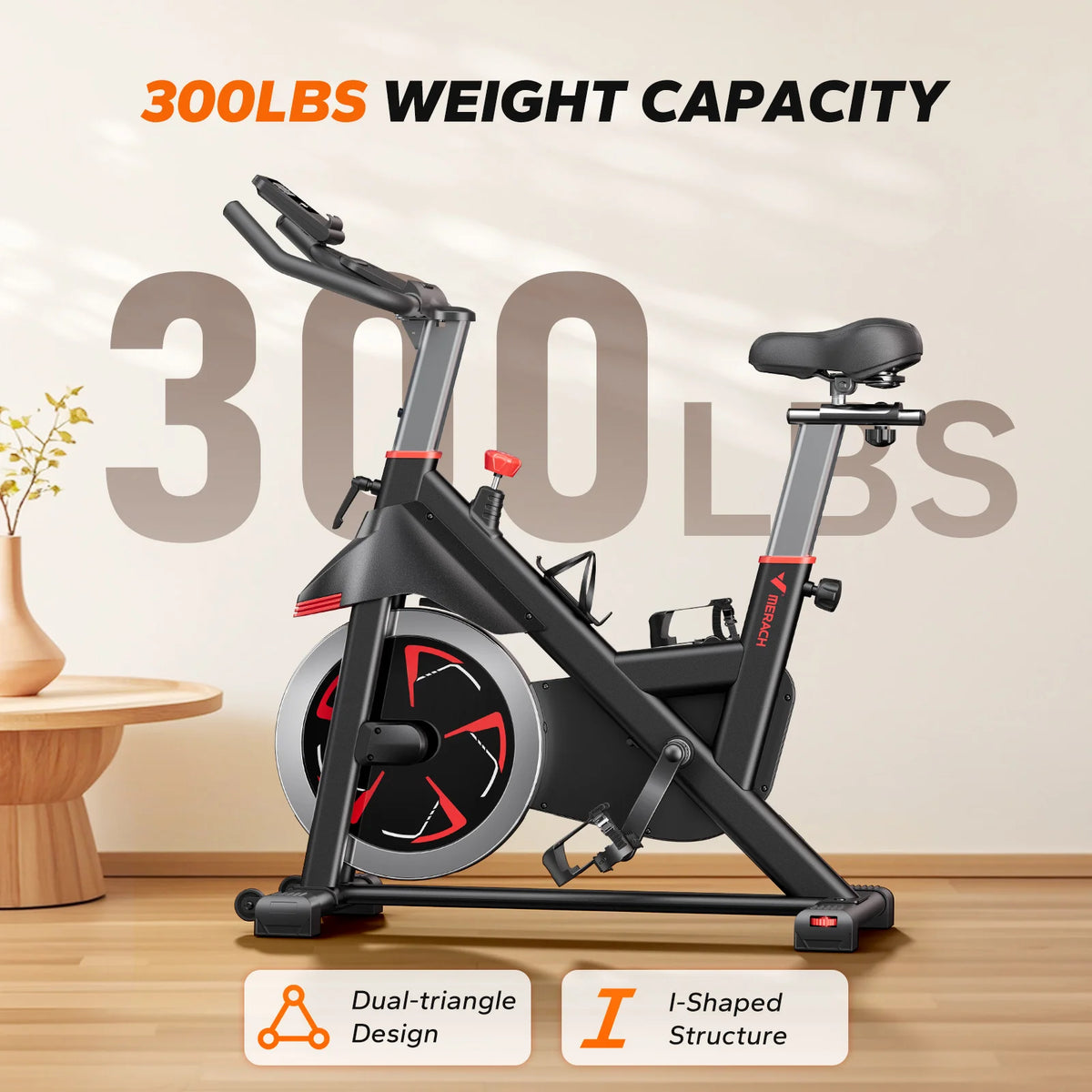 Merach Magnetic Resistance Indoor Cycling Exercise Bike