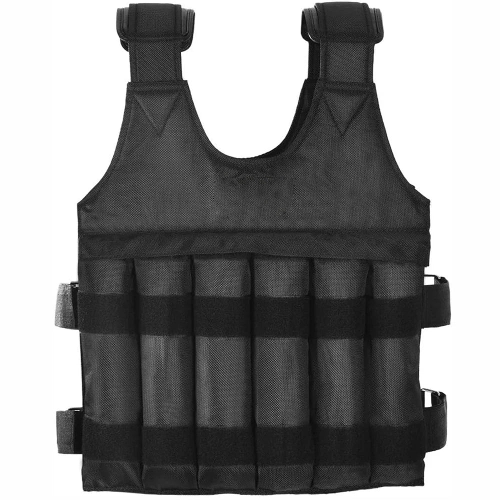 Adjustable Weighted Vest With Pockets For Strength And Fitness Training