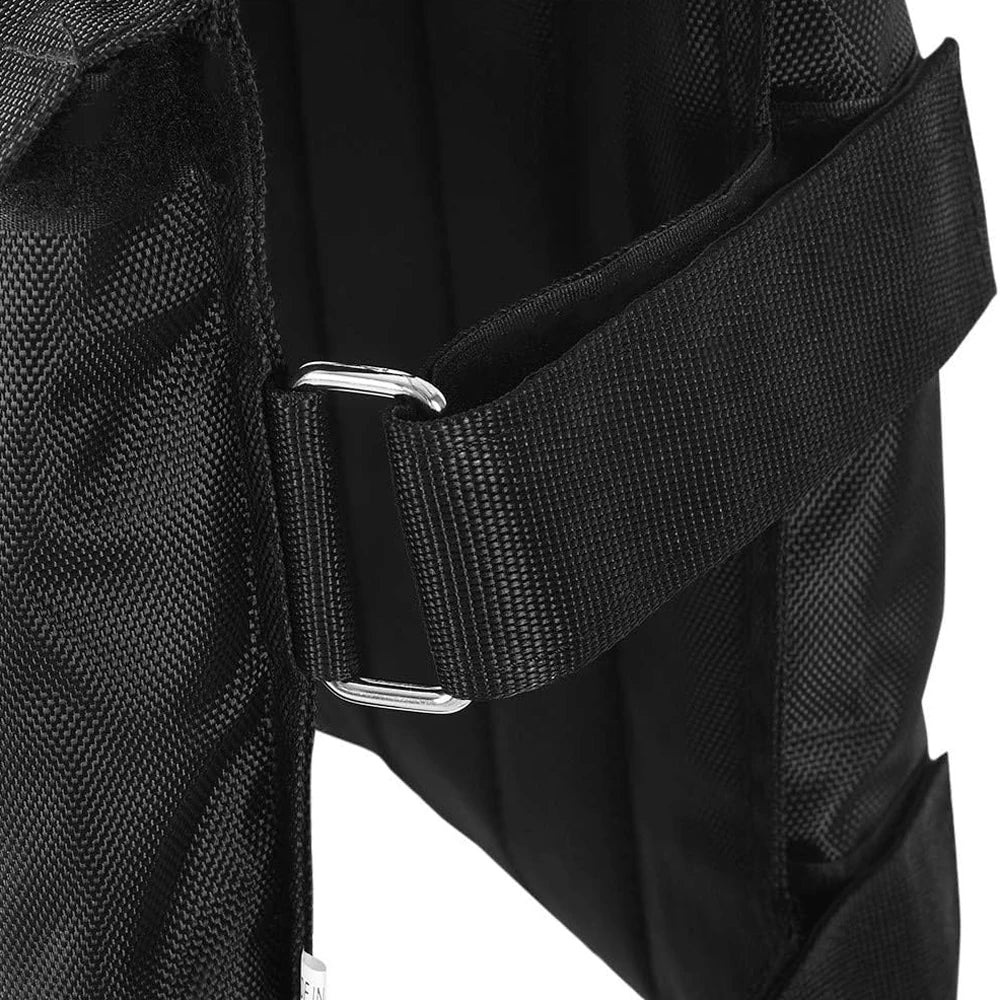 Adjustable Weighted Vest With Pockets For Strength And Fitness Training