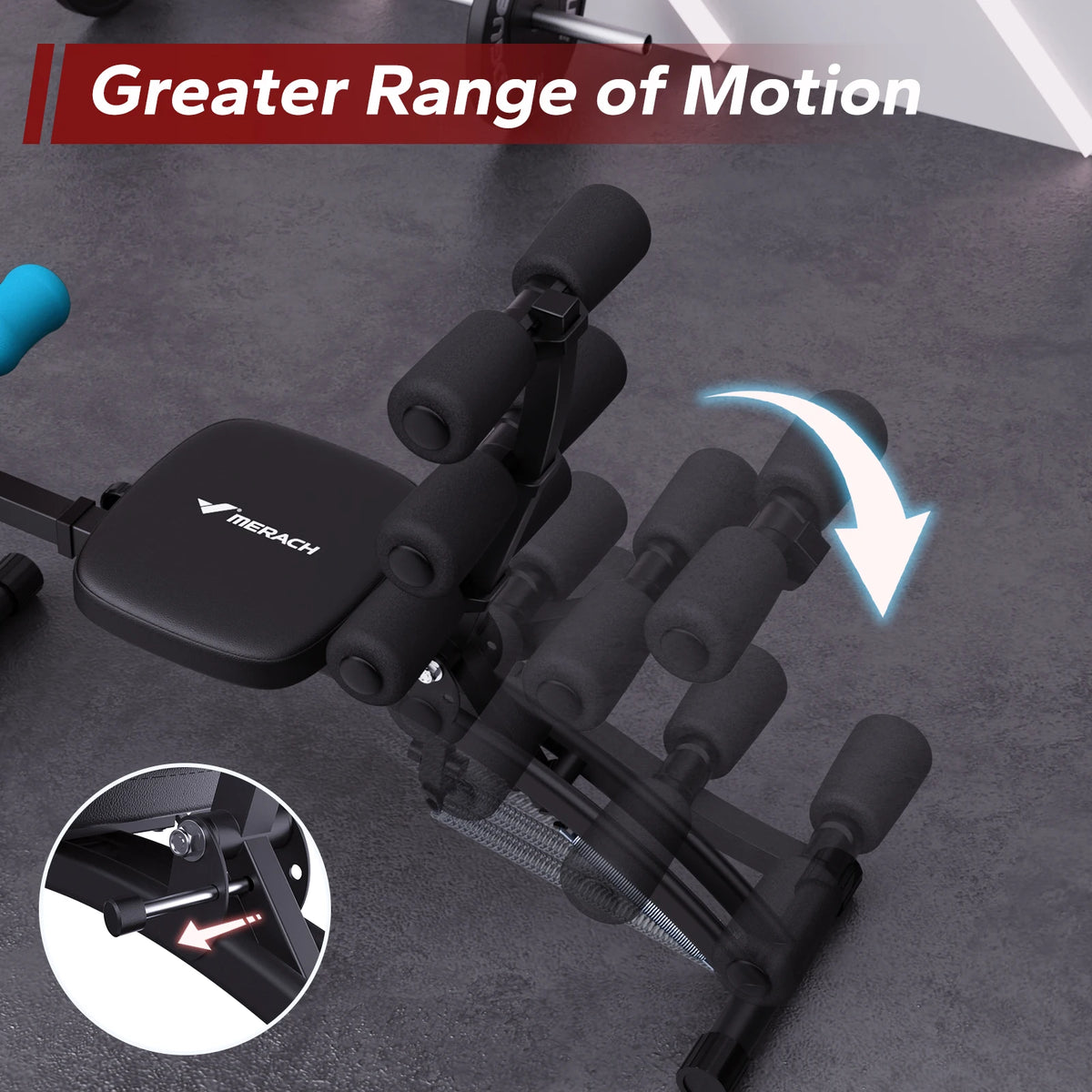Merach Adjustable Ab Trainer Machine For Home Gym Fitness