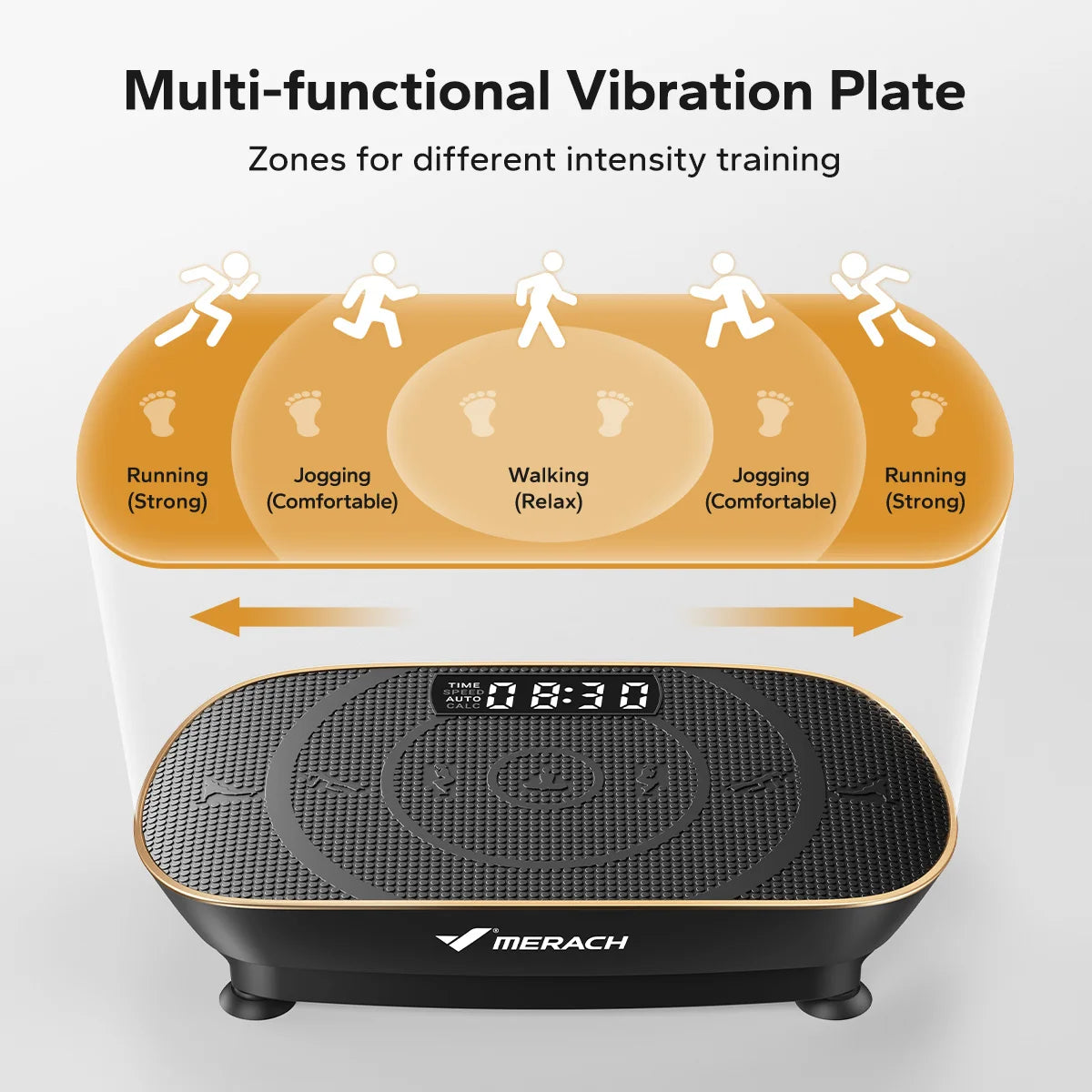 Merach Vibration Plate Exercise Machine For Full Body Fitness Platform