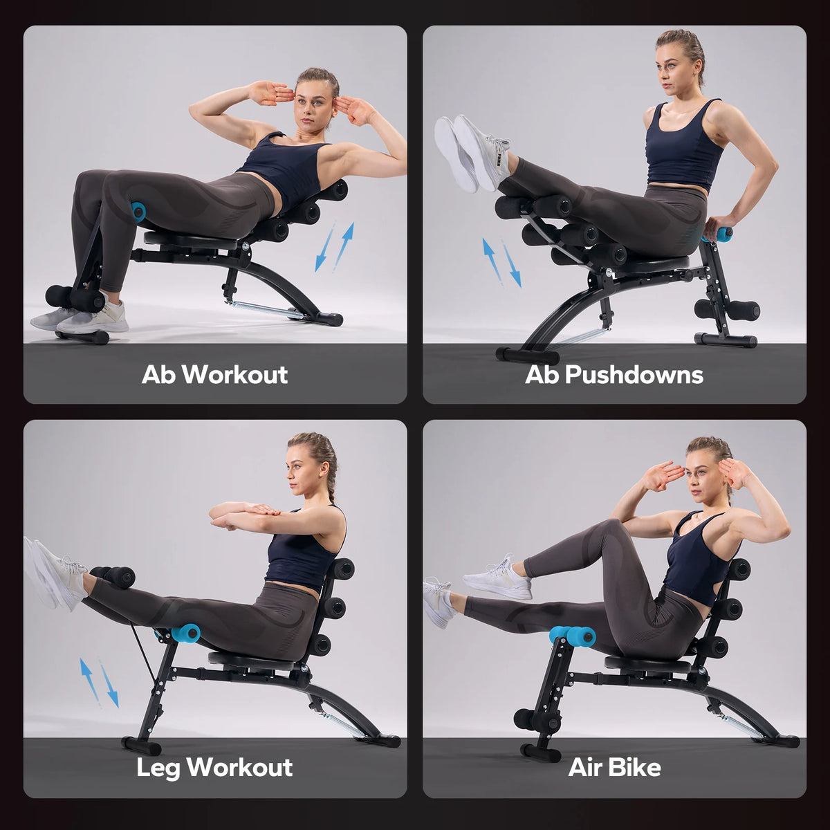 Merach Adjustable Ab Trainer Machine For Home Gym Fitness