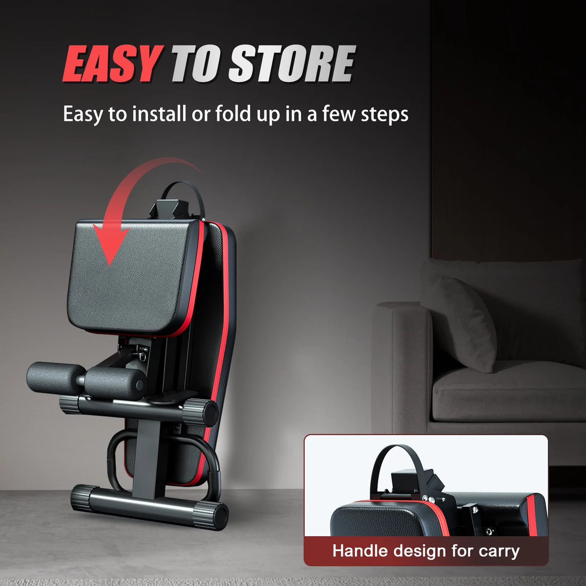14In1 Foldable Dumbbell Bench Adjustable Multifunctional Preassembled Workout