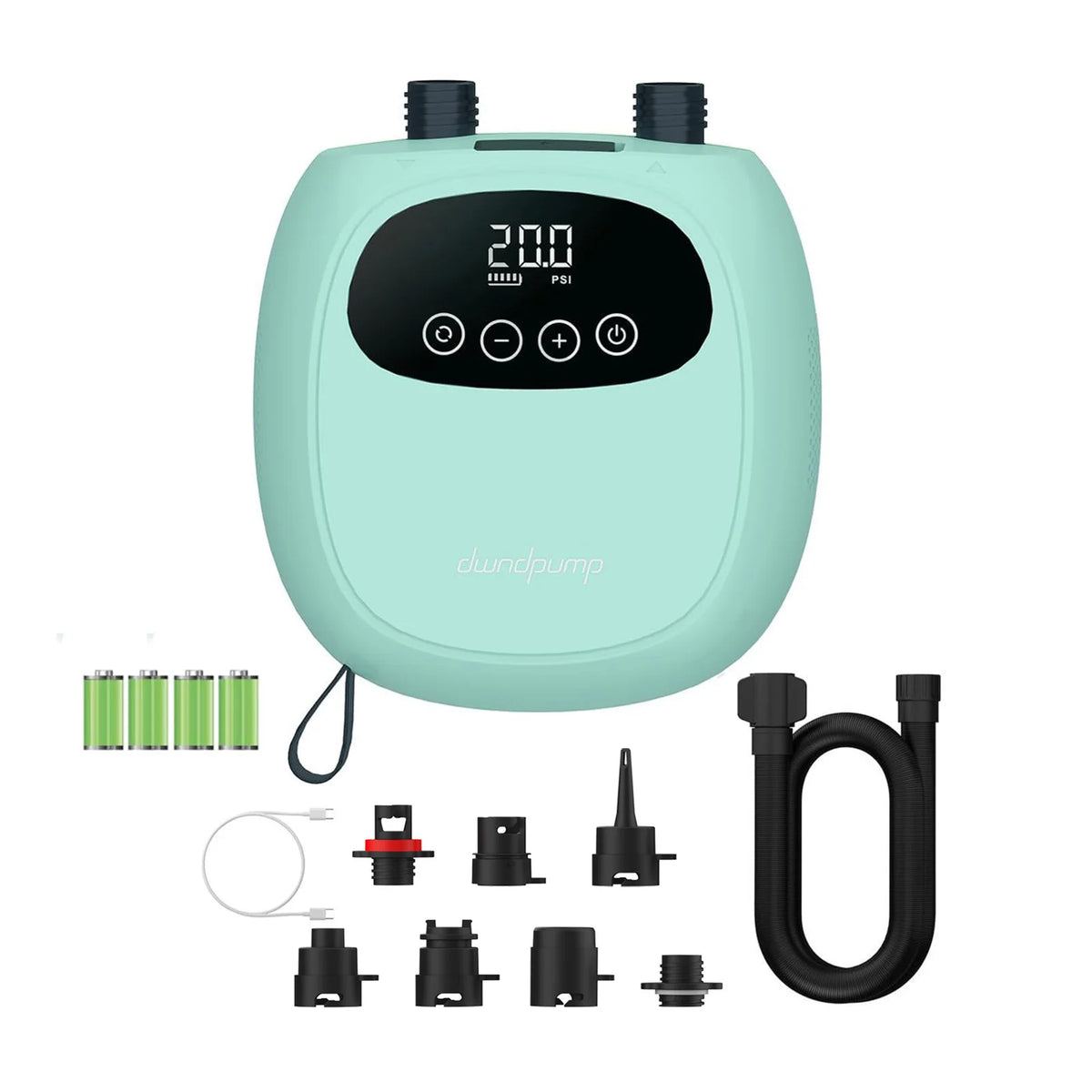 Dwndpump Portable Electric Inflator Pump With Rechargeable Battery