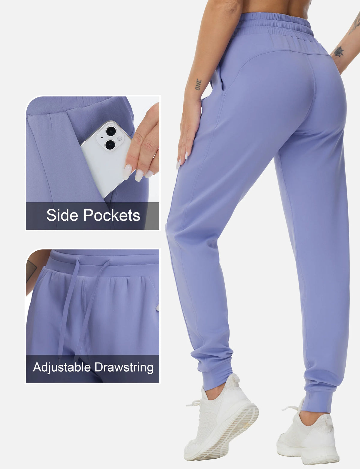 THE GYM PEOPLE Women's Workout Joggers With Pockets