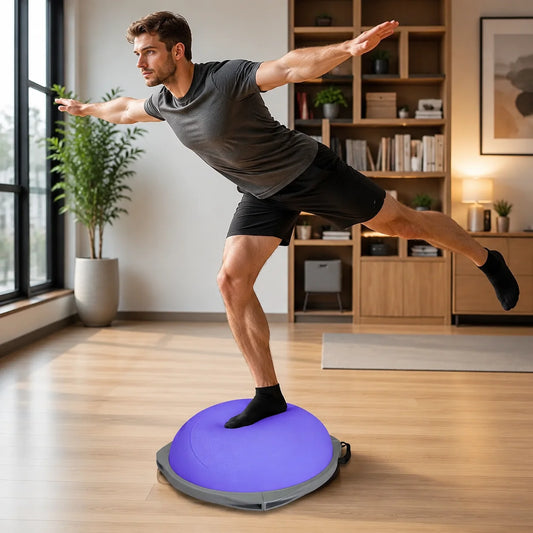 Rubber Half Ball Balance Trainer For Home Strength Exercises
