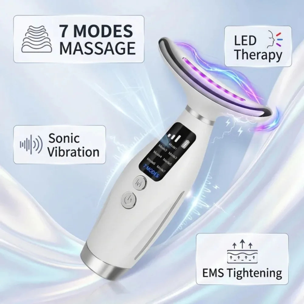 Hailicare LED Facial Massager Heating Vibration Skin Tightening Device
