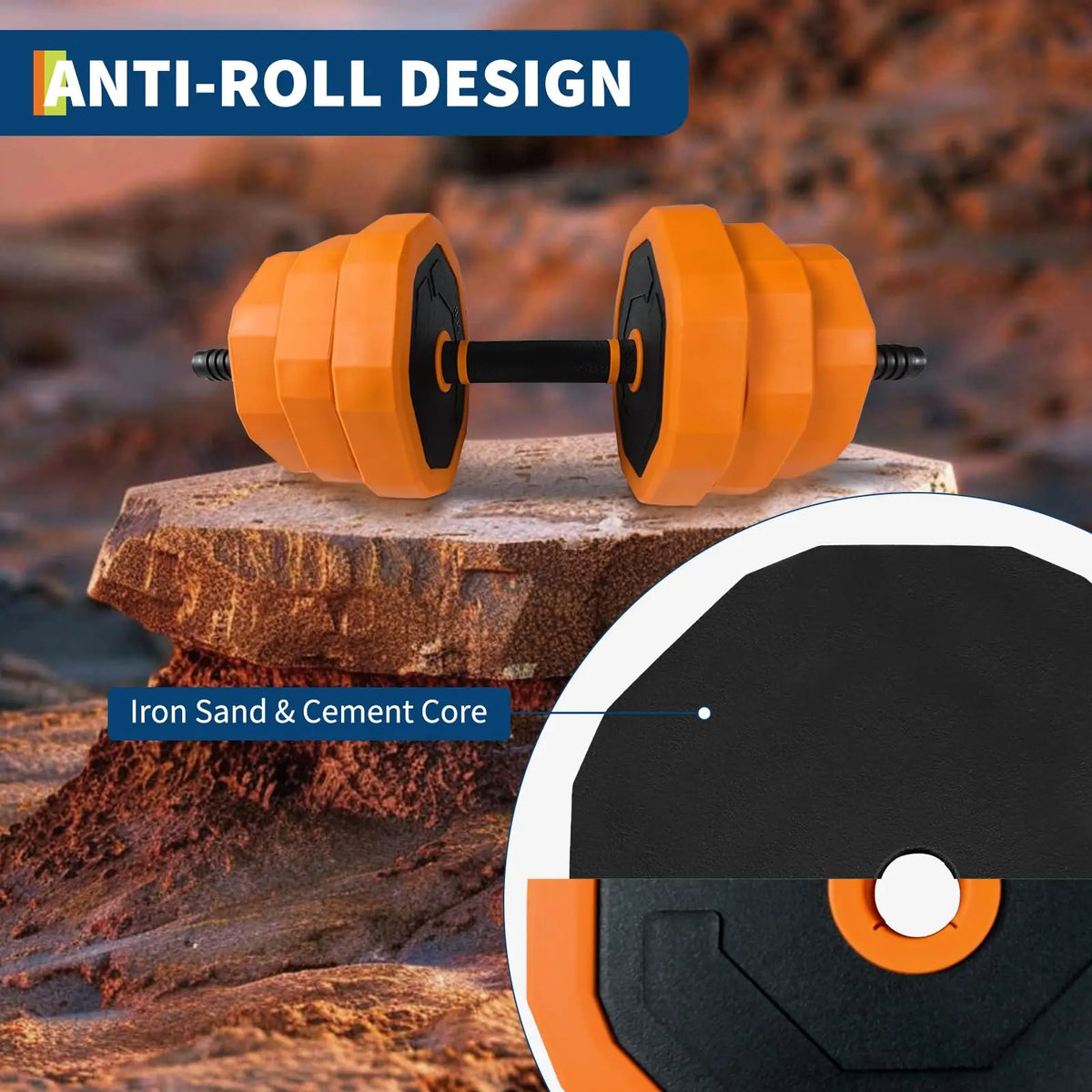 Adjustable Dumbbells Set With Connector For Home Gym Training