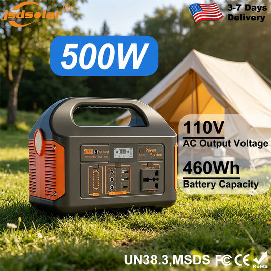 GaiaRay 500W Portable Solar Power Station With LiFePO4 Battery
