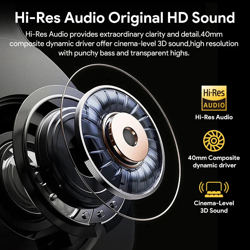 QCY H3 Bluetooth Wireless Headphones With Active Noise Cancellation