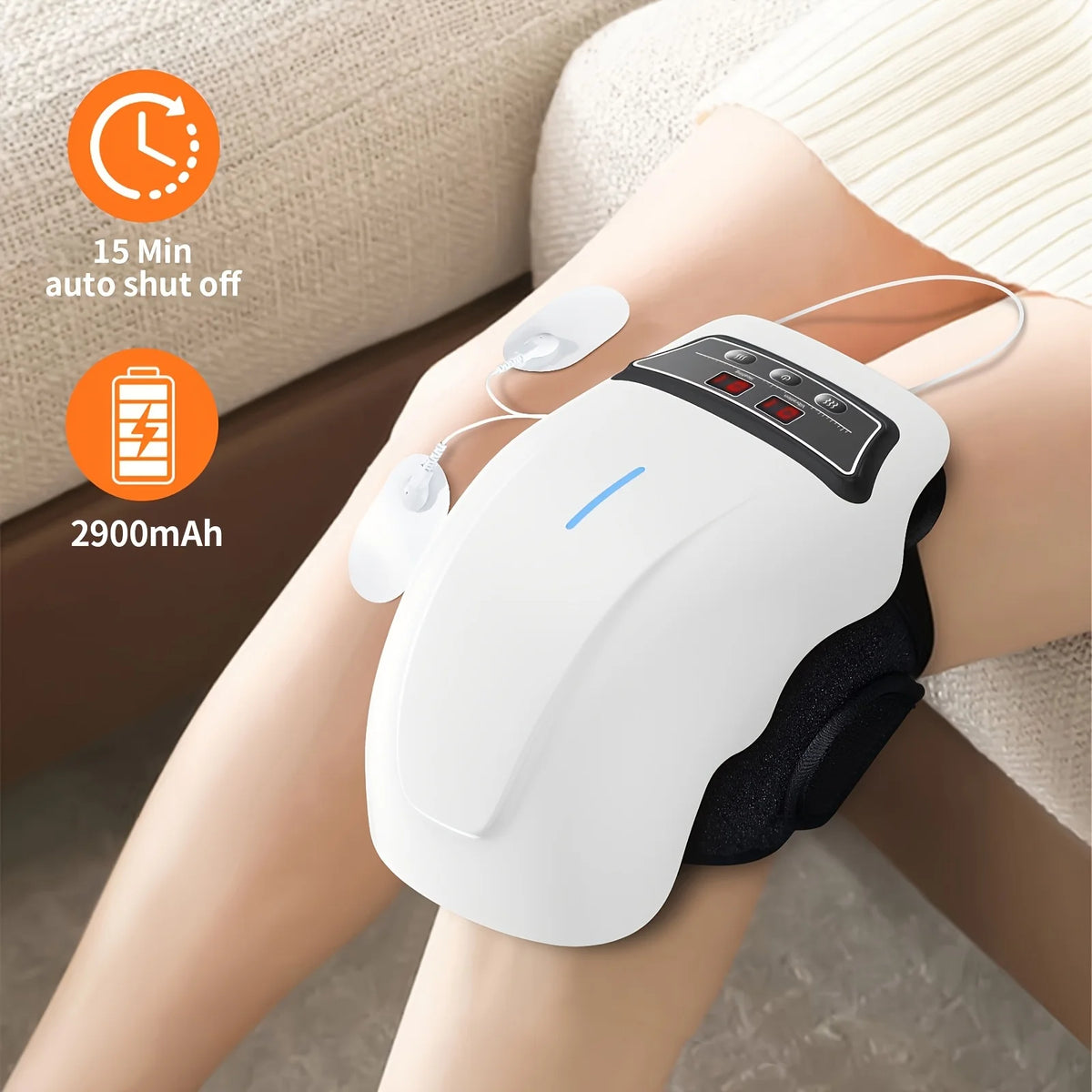 Ekmoey Cordless Knee Massager With Heat And Vibration