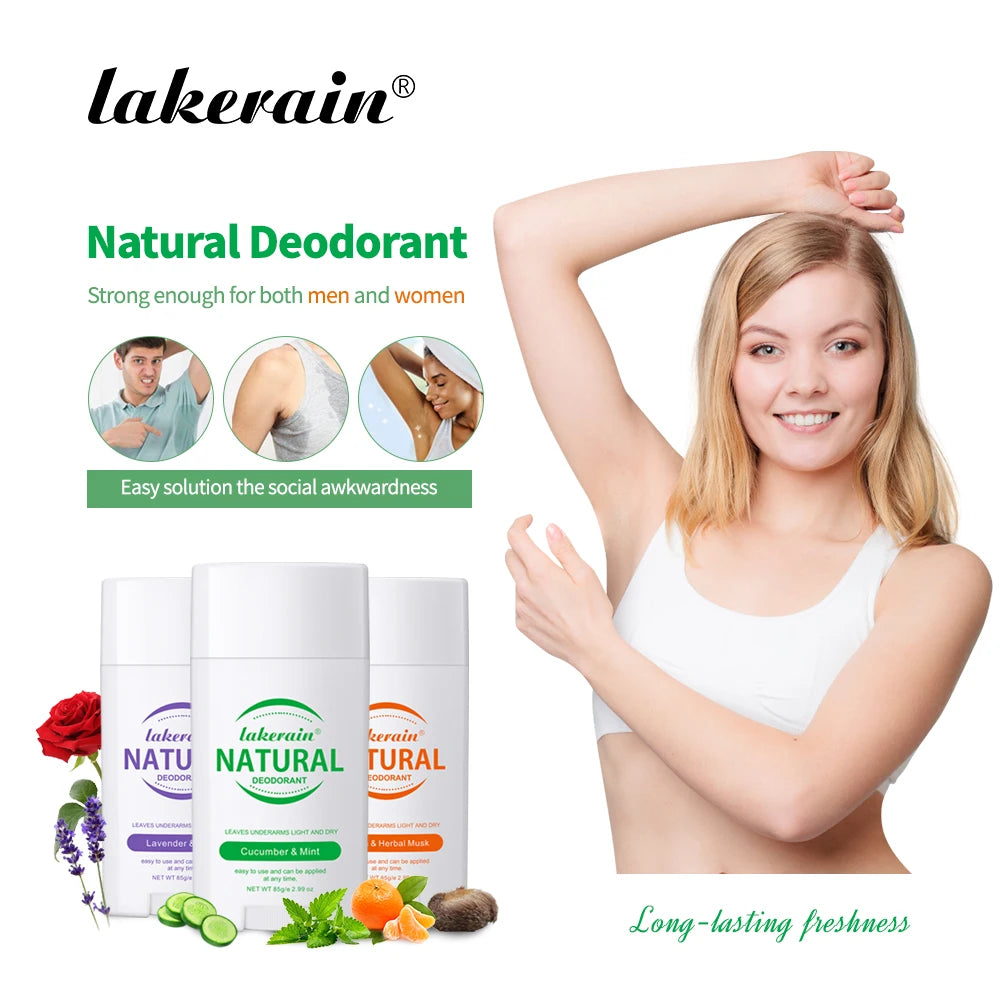 Natural Plant Formula Deodorant Long Lasting Antiperspirant For Fresh Armpits