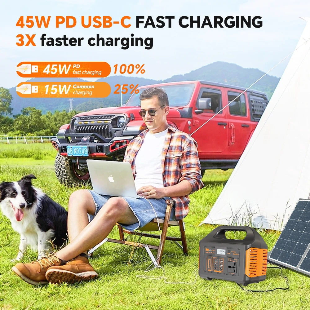 GaiaRay 500W Portable Solar Power Station With LiFePO4 Battery