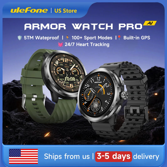 ULEFONE Armor Watch Pro AMOLED GPS Smartwatch With Health Tracking
