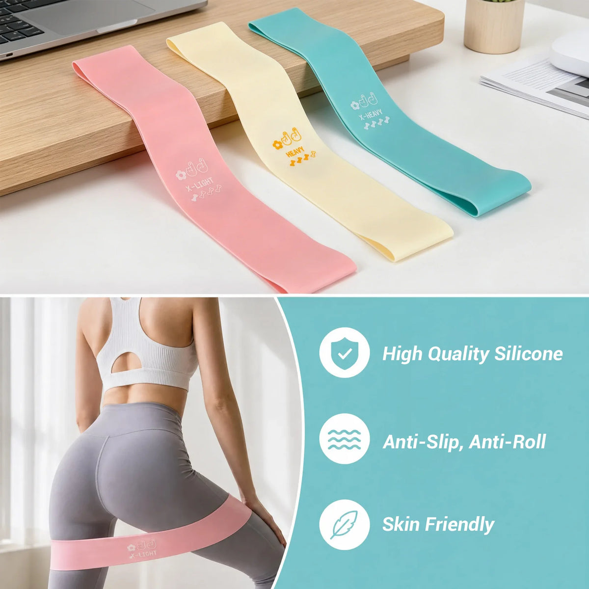 Professional Pilates Training Set With Exercise Ball And Bands