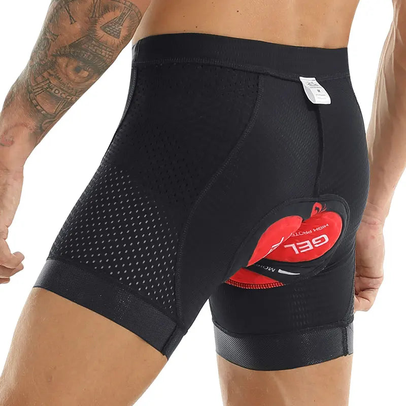 X-TIGER Men's 5D Gel Padded Cycling Liner Shorts For MTB