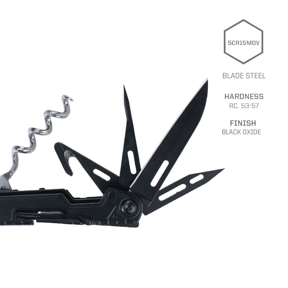 SOG PowerLitre 19 Function Stainless Steel Pocket Multitool With Corkscrew