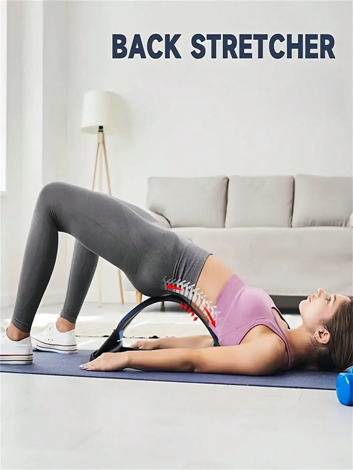 Adjustable Back Relaxer Waist Stretcher Cervical Support Yoga Aid Tool