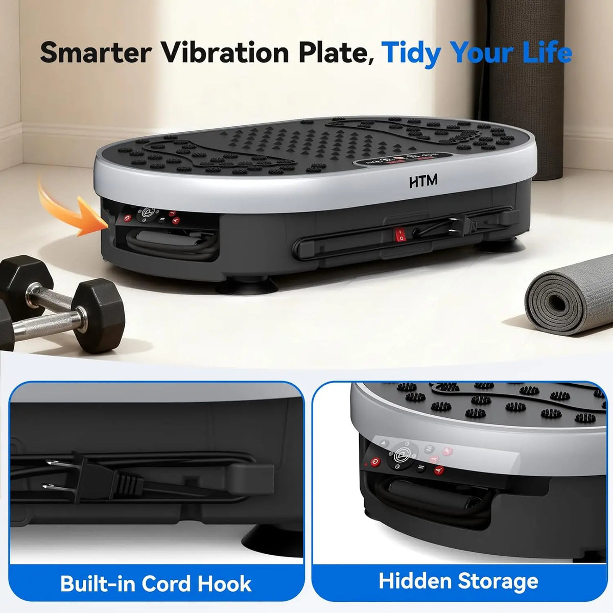HTM Vibration Plate Exercise Machine For Home Fitness
