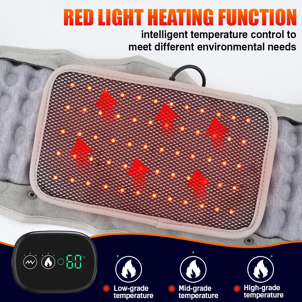 Hailicare USB Rechargeable Inflatable Heating Vibration Massage Belt