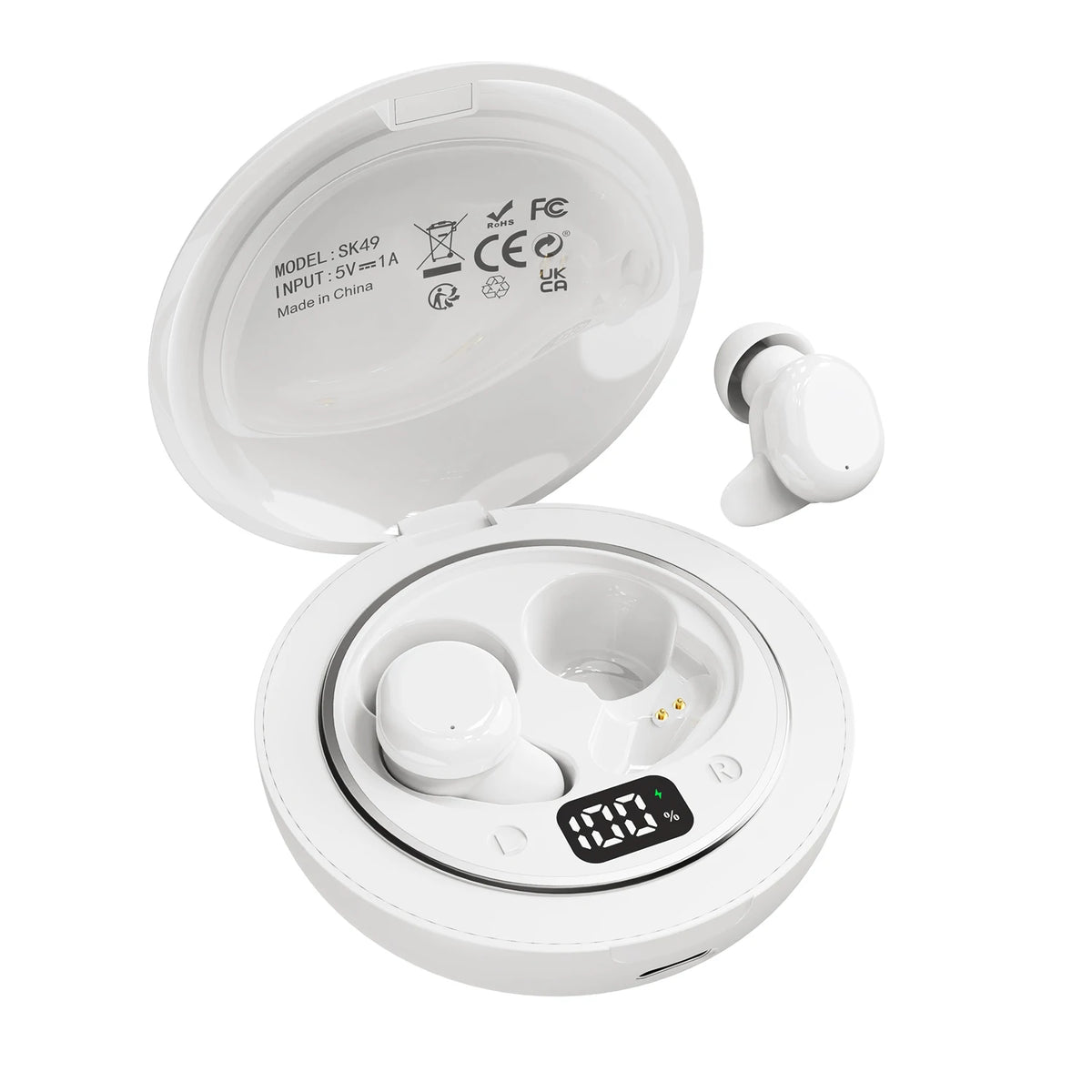 SHUKE Wireless Bluetooth Sleep Earbuds With Active Noise Canceling