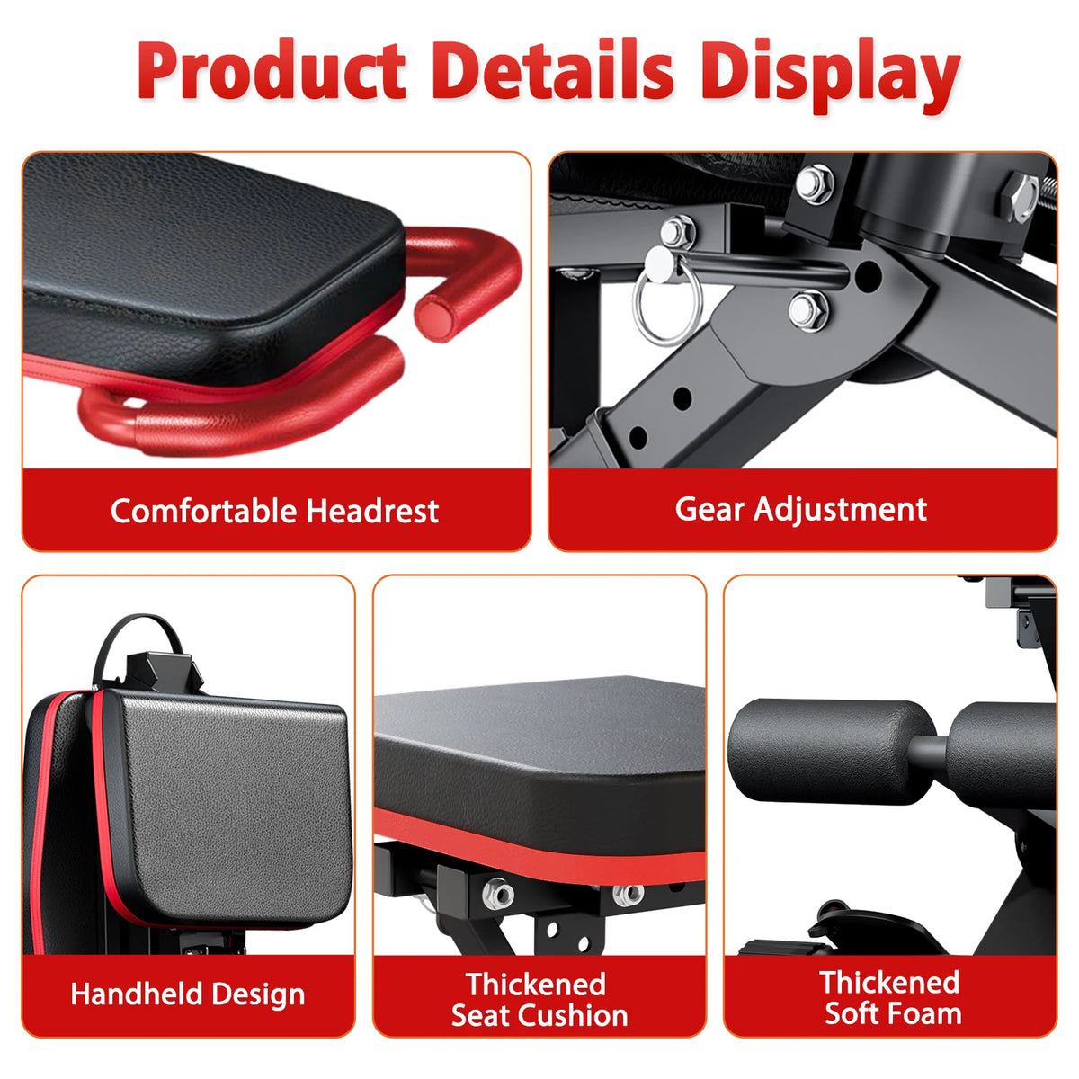 Foldable Adjustable Dumbbell Bench for Full Body Strength Training