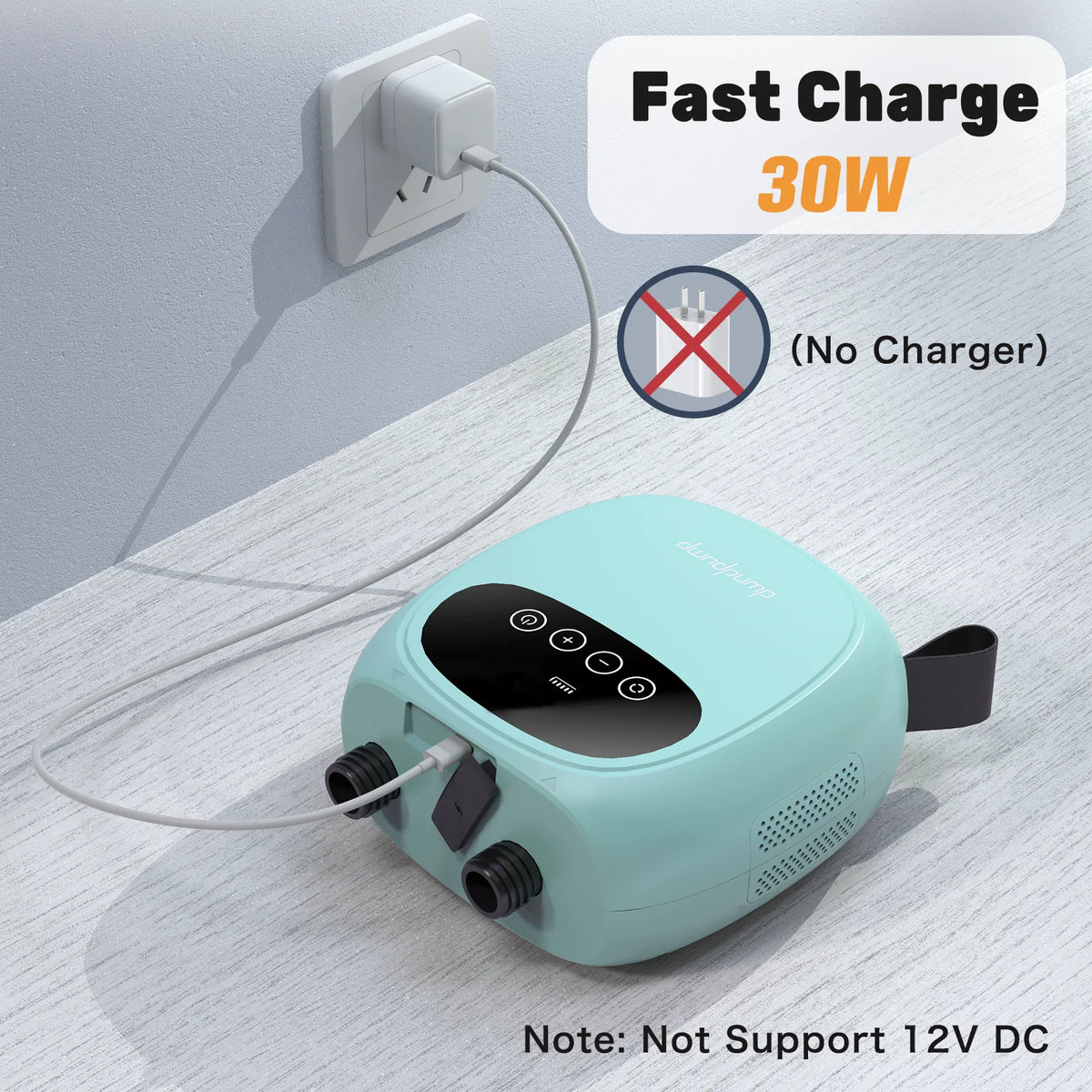 Dwndpump Portable Electric Inflator Pump With Rechargeable Battery