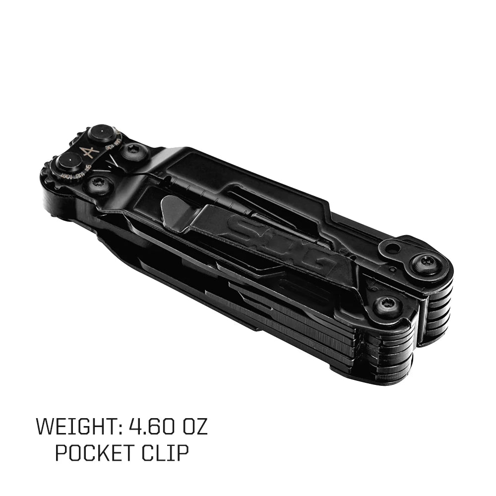 SOG PowerLitre 19 Function Stainless Steel Pocket Multitool With Corkscrew