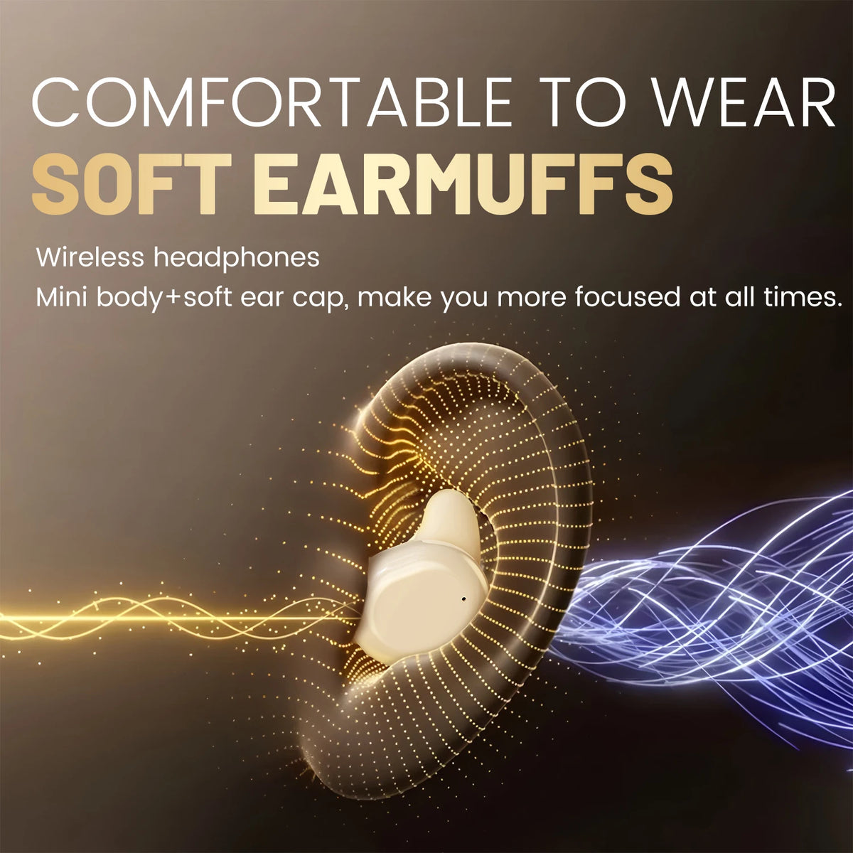 SHUKE Wireless Bluetooth Sleep Earbuds With Active Noise Canceling