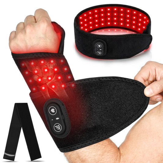 Rechargeable Red Light Therapy Wrist Wrap For Arm Pain Relief