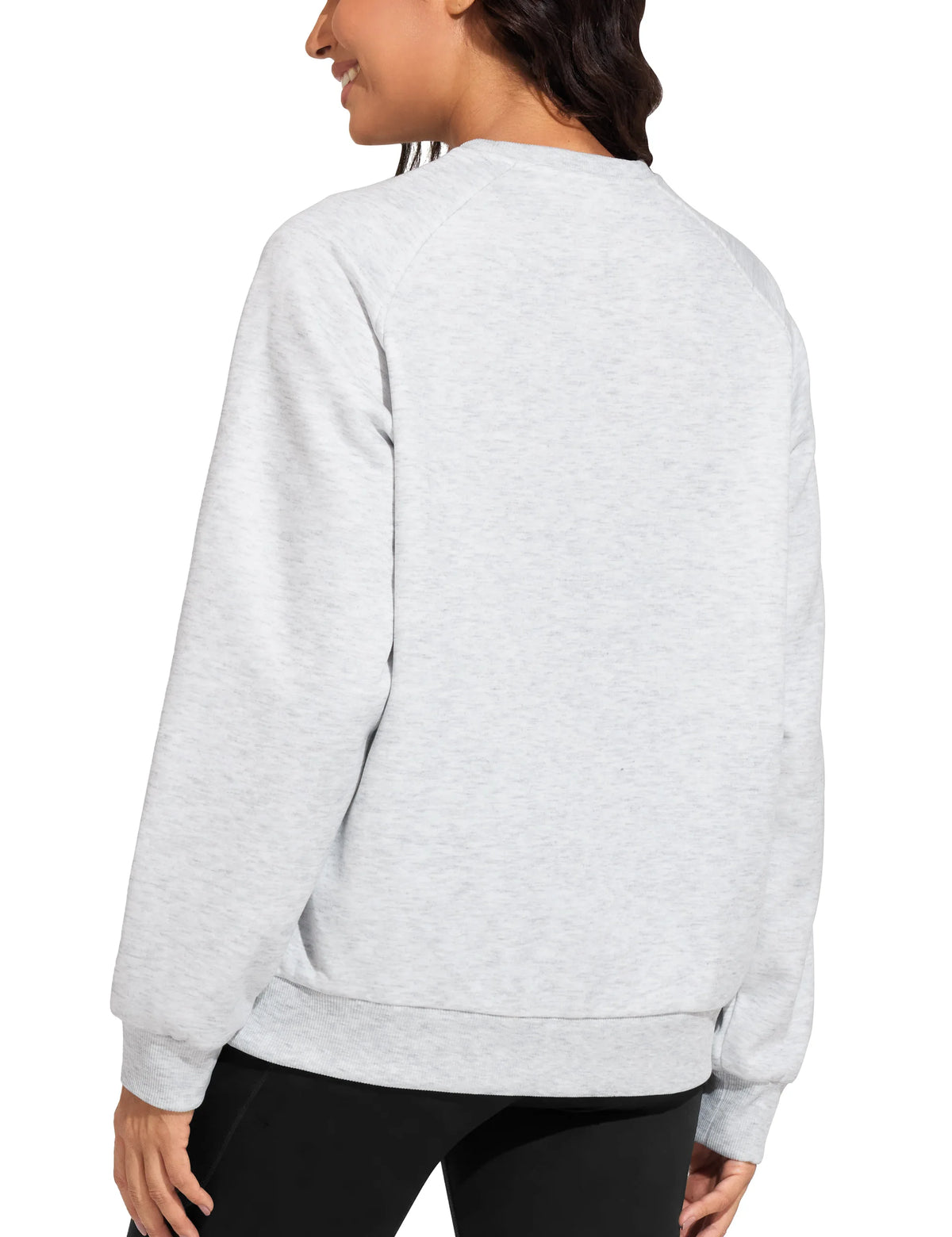 THE GYM PEOPLE Women's Fleece Crewneck Workout Sweatshirt