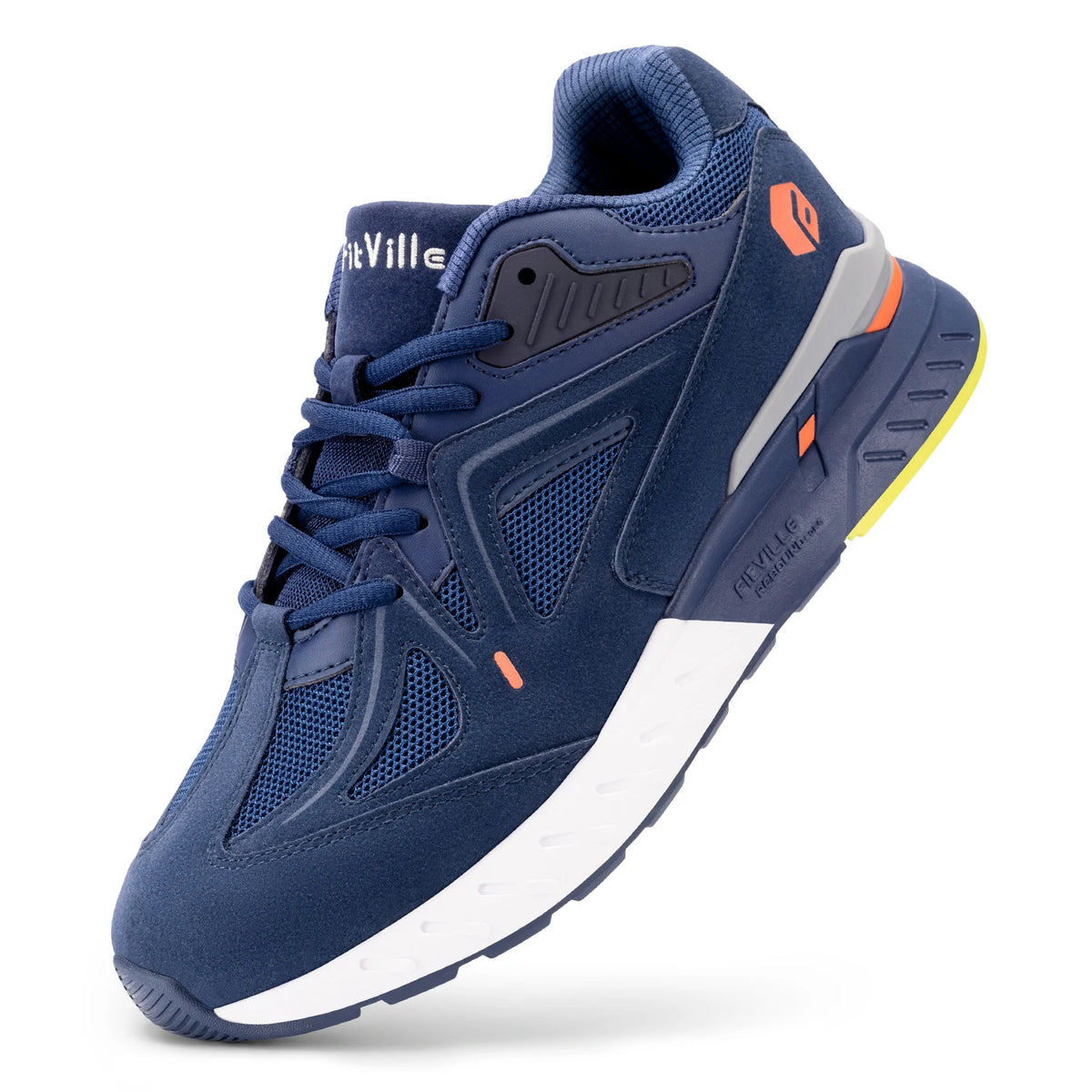 Fitville Men's Extra Wide Walking Shoes Lightweight Arch Support Sneakers