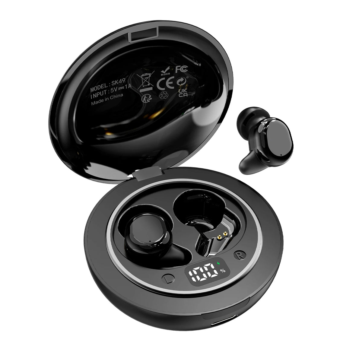 SHUKE Wireless Bluetooth Sleep Earbuds With Active Noise Canceling