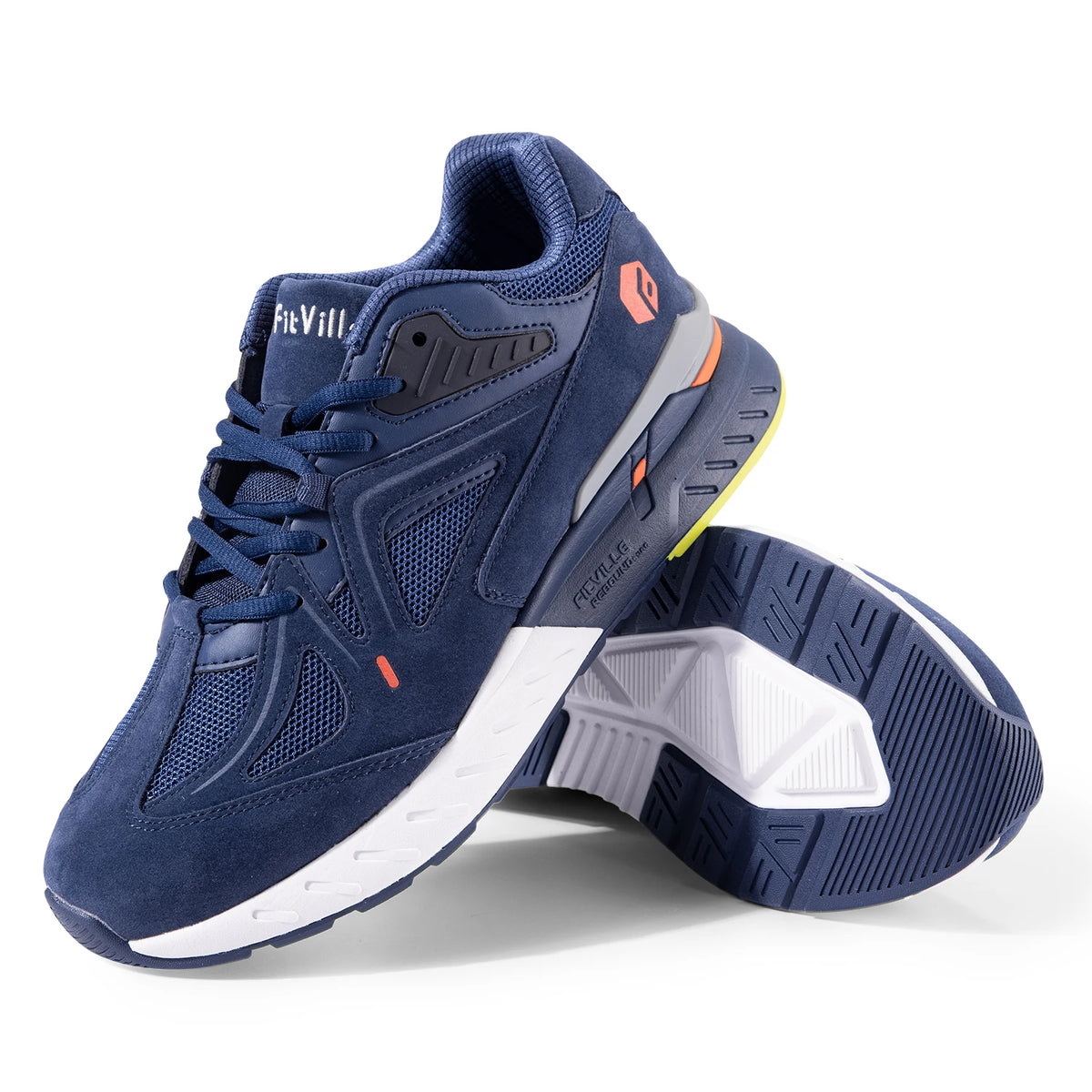 Fitville Men's Extra Wide Walking Shoes Lightweight Arch Support Sneakers