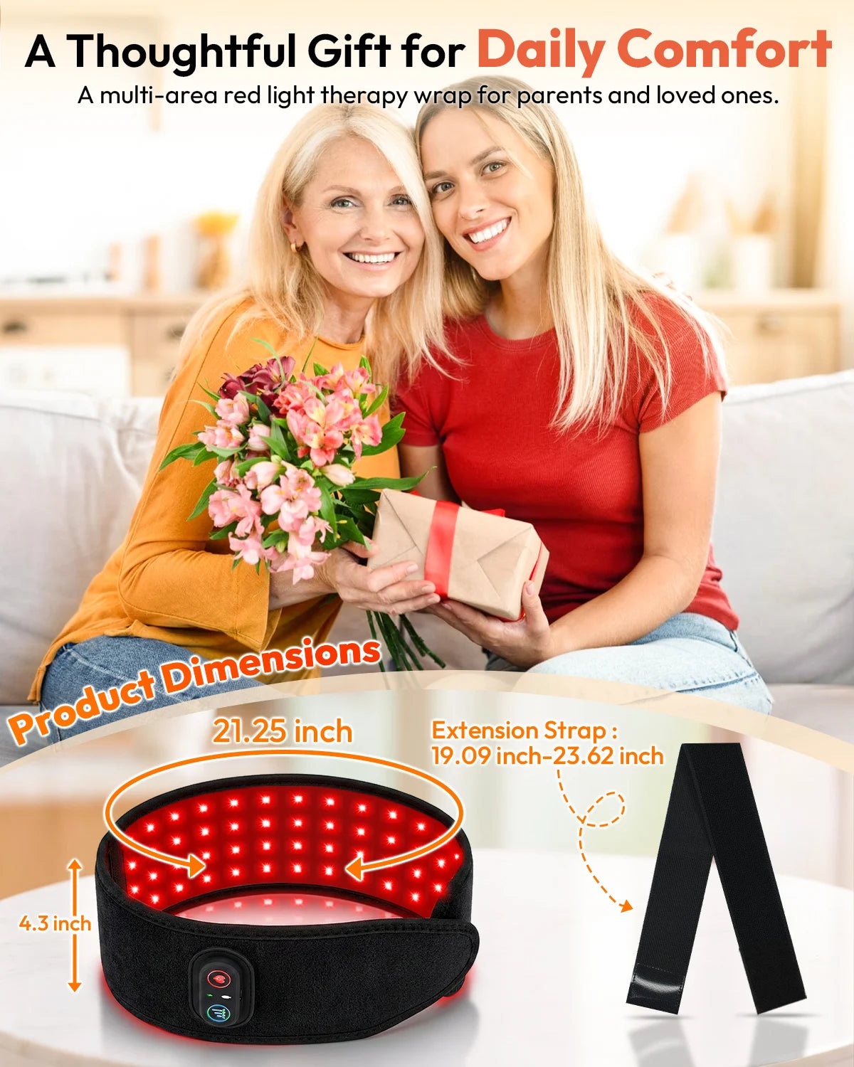 Rechargeable Red Light Therapy Wrist Wrap For Arm Pain Relief