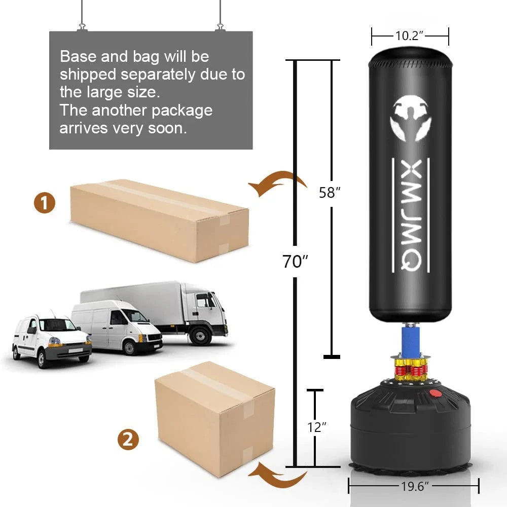 Lekaro Standing Boxing Post With Gloves Suction Cup Home Training