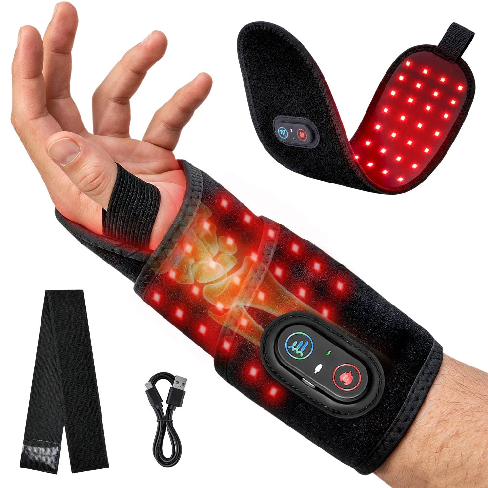 Rechargeable Red Light Therapy Wrist Wrap For Arm Pain Relief