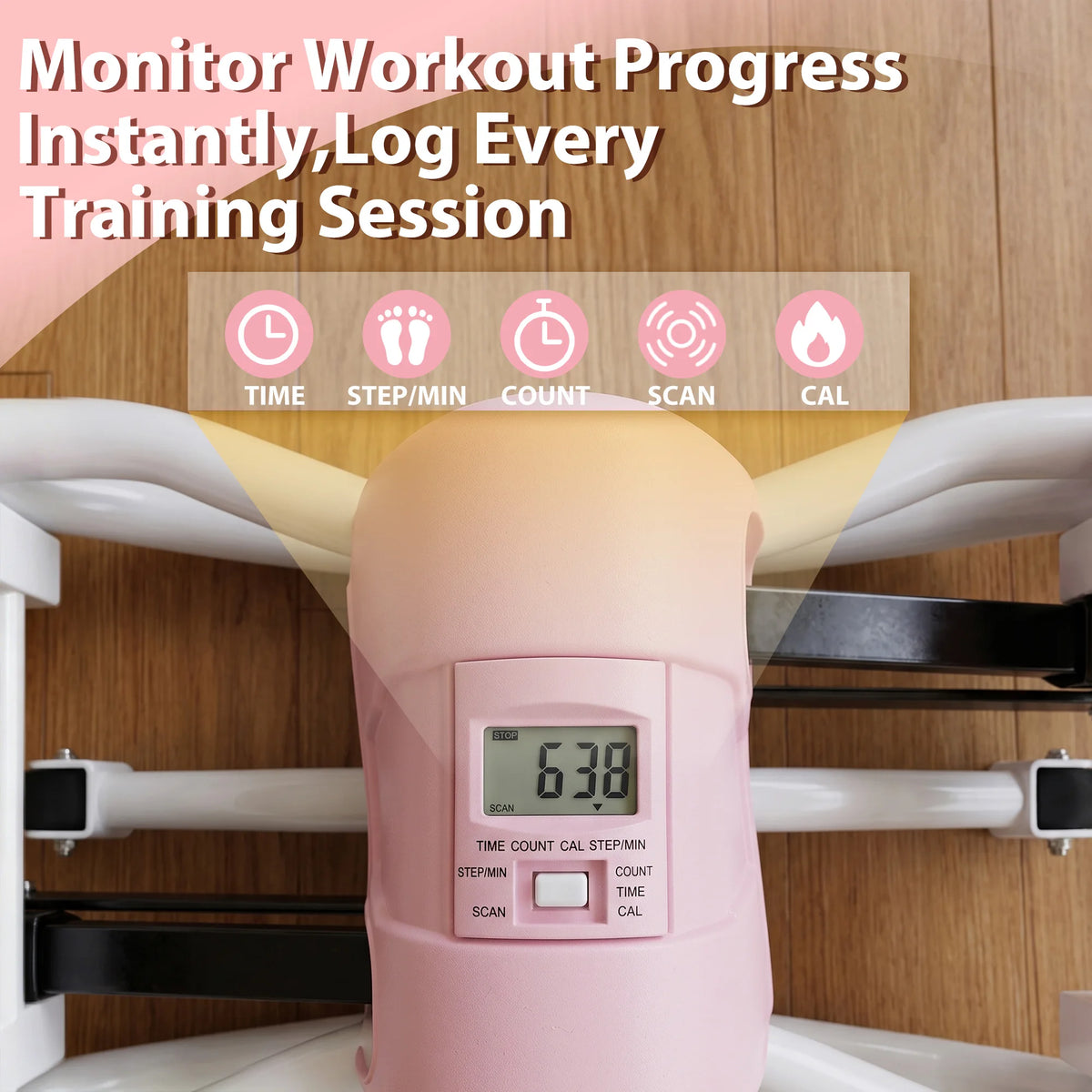 Foldable Swing Stepper Machine For Home Cardio Fitness Training