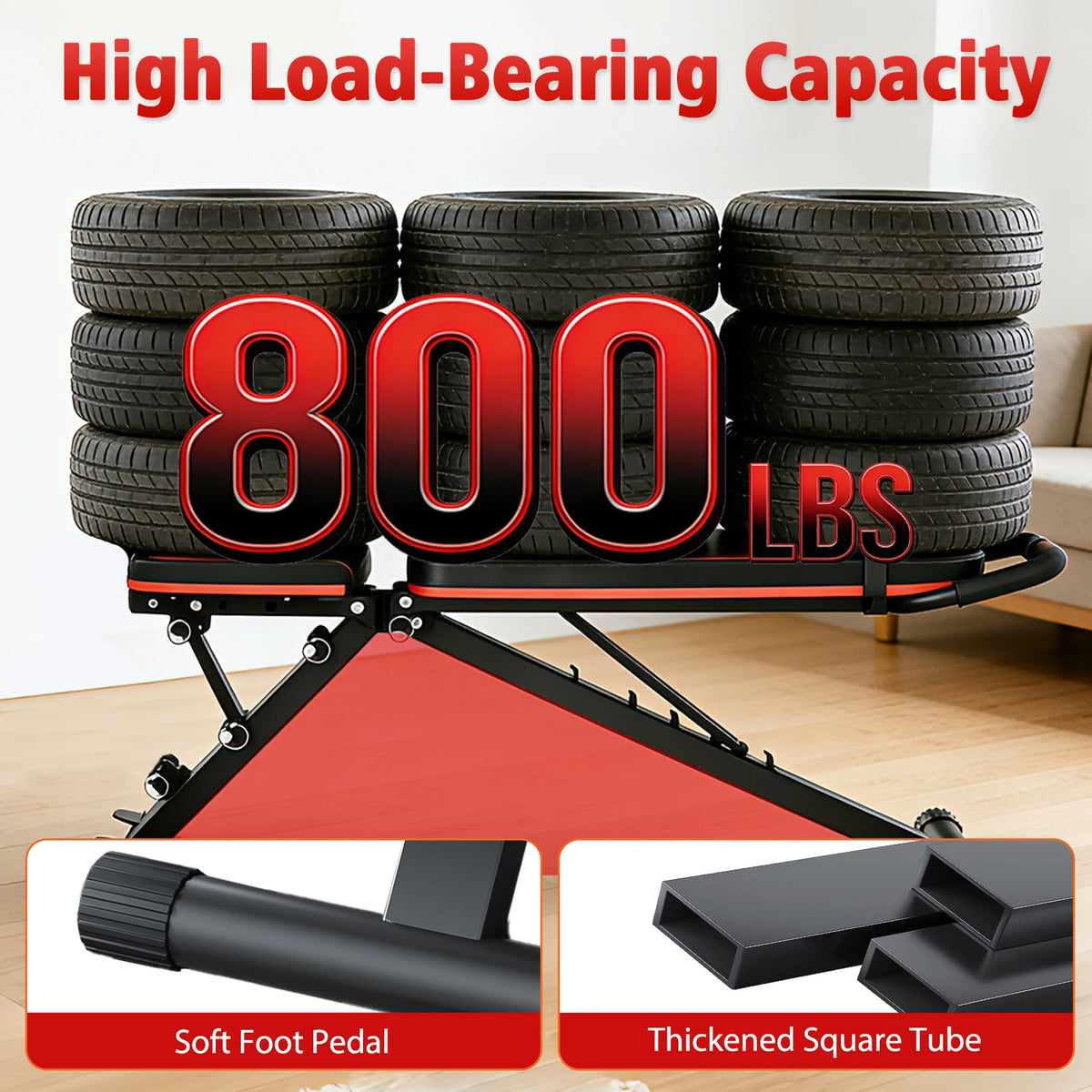 Foldable Adjustable Dumbbell Bench for Full Body Strength Training