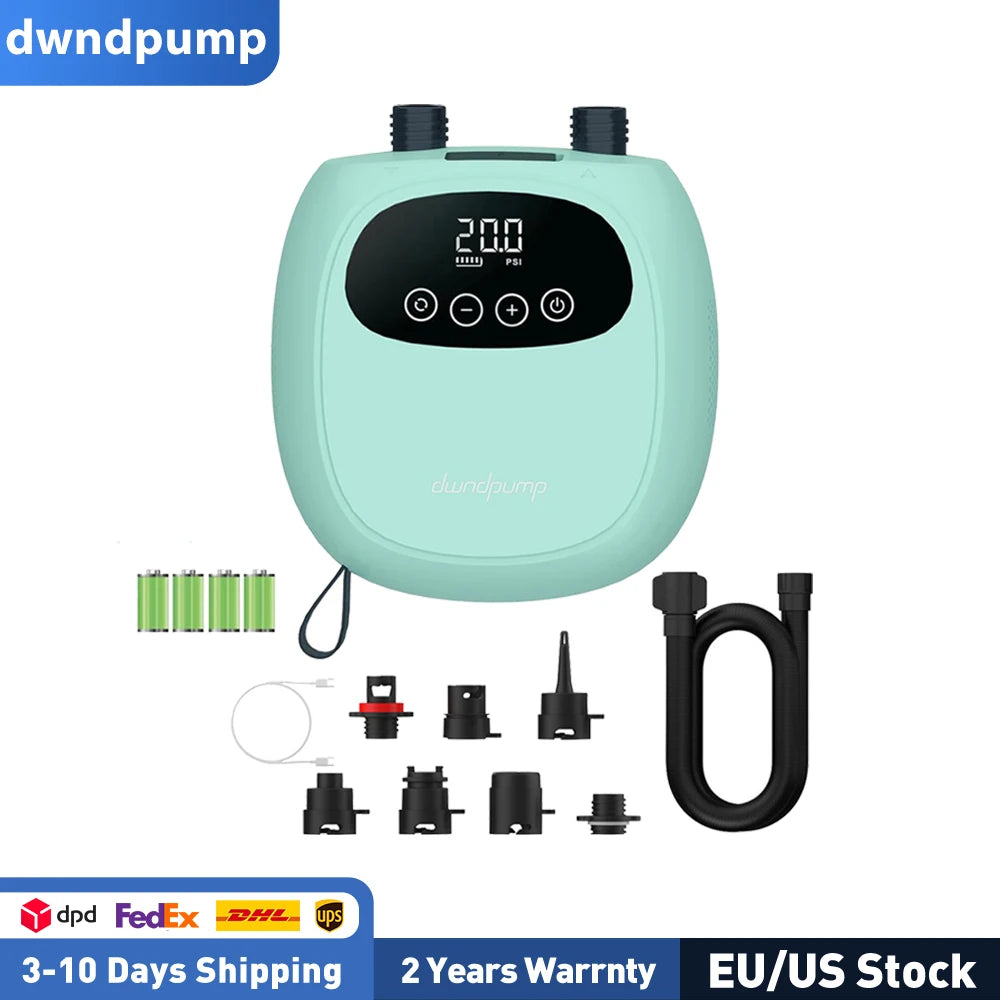 Dwndpump Portable Electric Inflator Pump With Rechargeable Battery