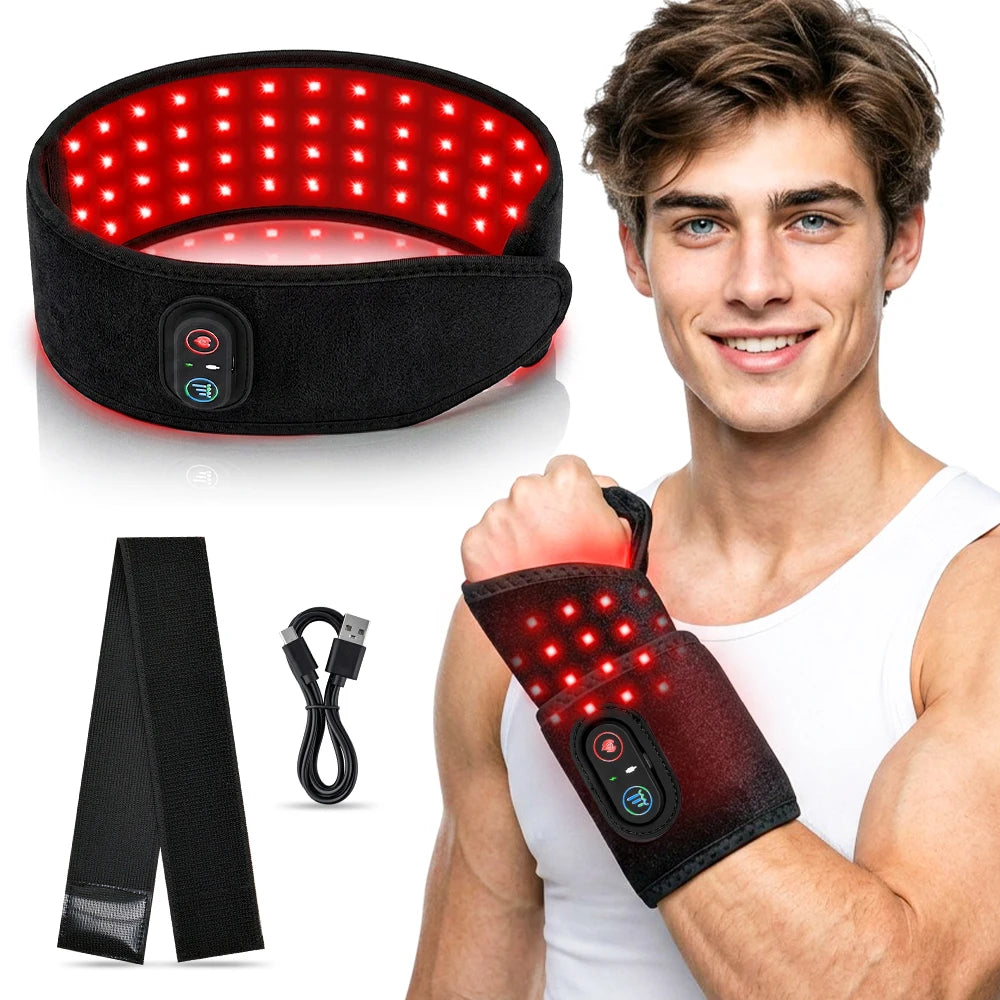 Rechargeable Red Light Therapy Wrist Wrap For Arm Pain Relief